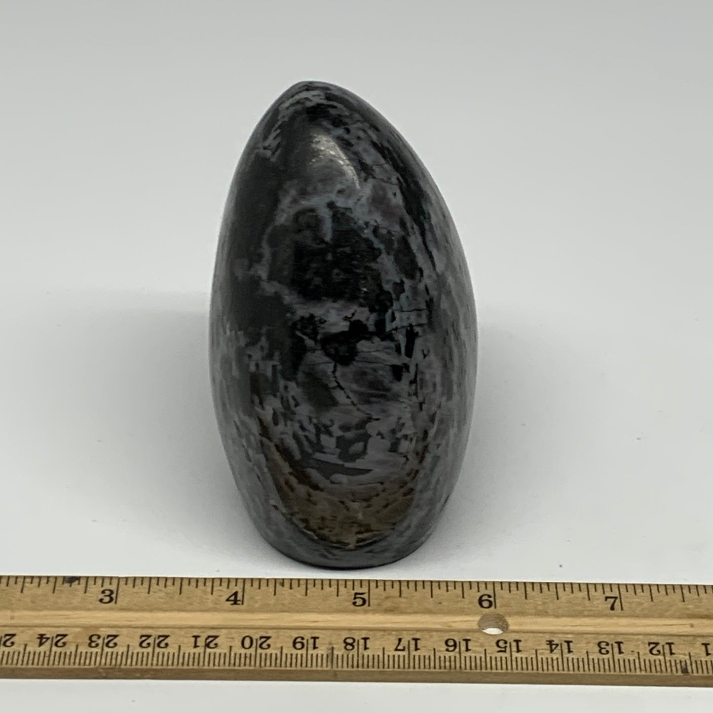 665g, 3.9"x3"x2.2" Indigo Gabro Merlinite Freeform Polished @Madagascar, B18219