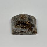 51.6g, 1.2"x1.6"x1.5" Chocolate/Gray Onyx Pyramid Gemstone @Morocco, B18994