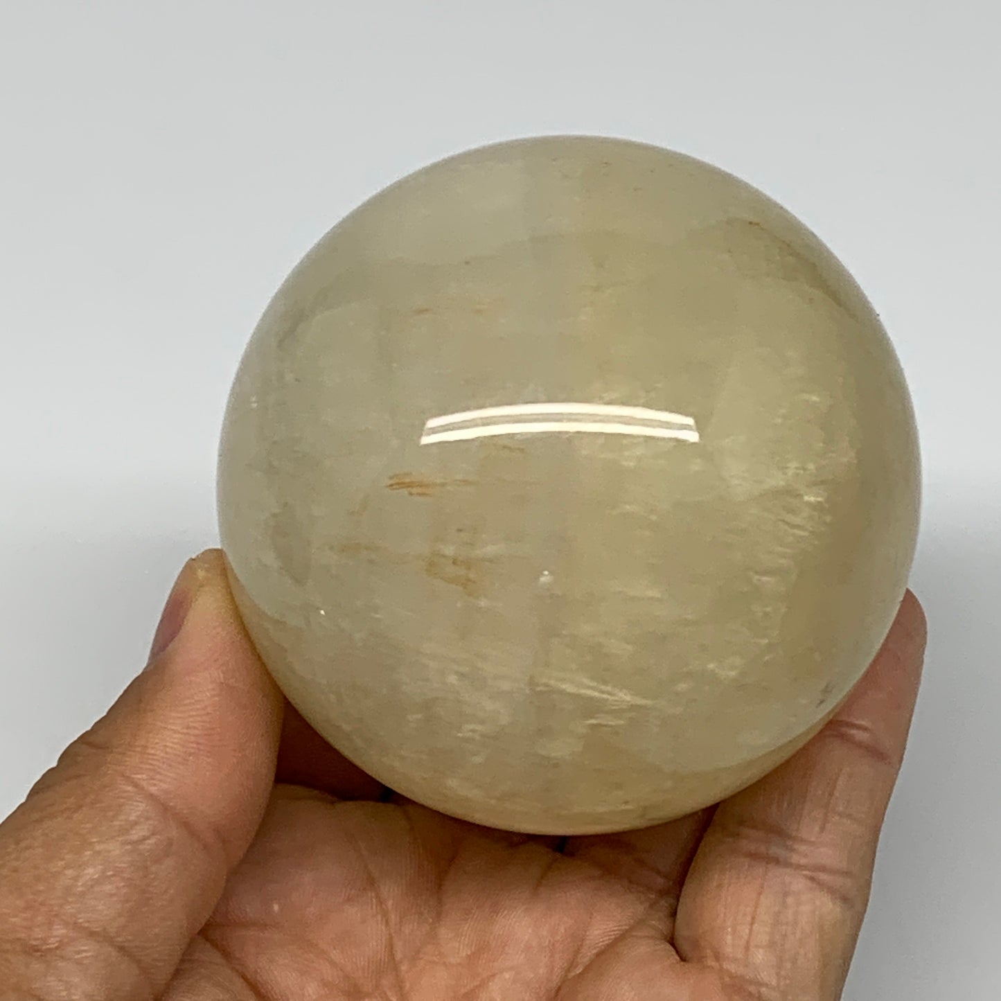 463.8g, 2.6" (65mm), Fluorite Sphere Ball Gemstone Crystal @Madagascar, B25389