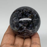 255.3g, 2.2" Natural Indigo Gabbro Spheres Gemstone, Reiki, @Madagascar,B4651