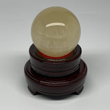 463.8g, 2.6" (65mm), Fluorite Sphere Ball Gemstone Crystal @Madagascar, B25389