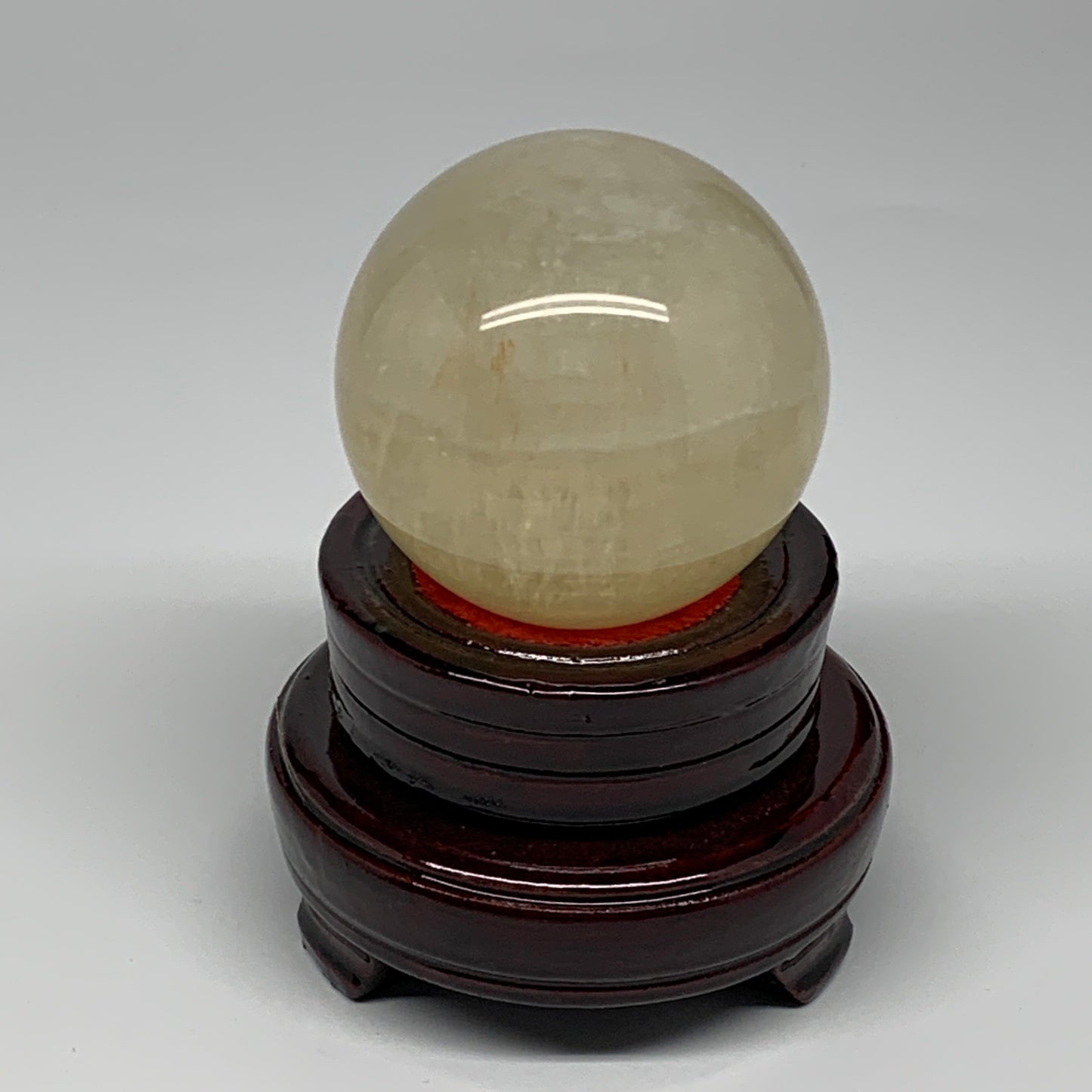 463.8g, 2.6" (65mm), Fluorite Sphere Ball Gemstone Crystal @Madagascar, B25389