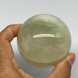 425.7g, 2.5" (64mm), Fluorite Sphere Ball Gemstone Crystal @Madagascar, B25390