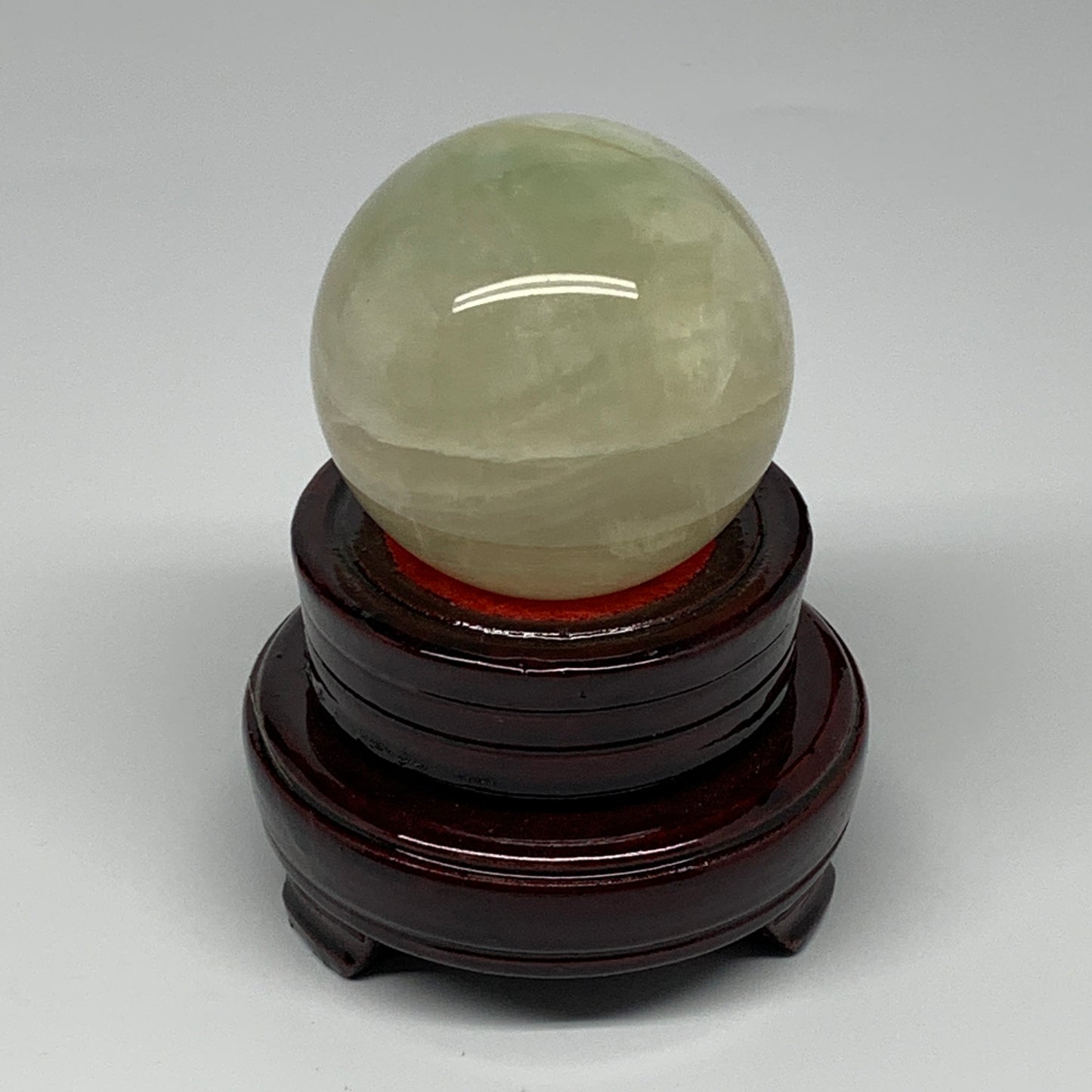 425.7g, 2.5" (64mm), Fluorite Sphere Ball Gemstone Crystal @Madagascar, B25390