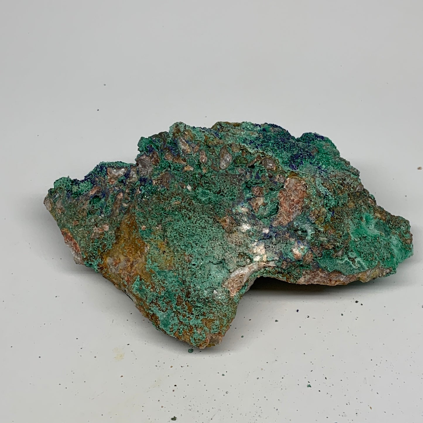 1138g, 7.1"x4.7"x2.8", Rough Azurite Malachite Mineral Specimen @Morocco, B10913