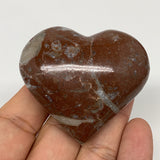 85.2g,2"x2.2"x1"Natural Untreated Red Shell Fossils Heart Reiki Energy,F941