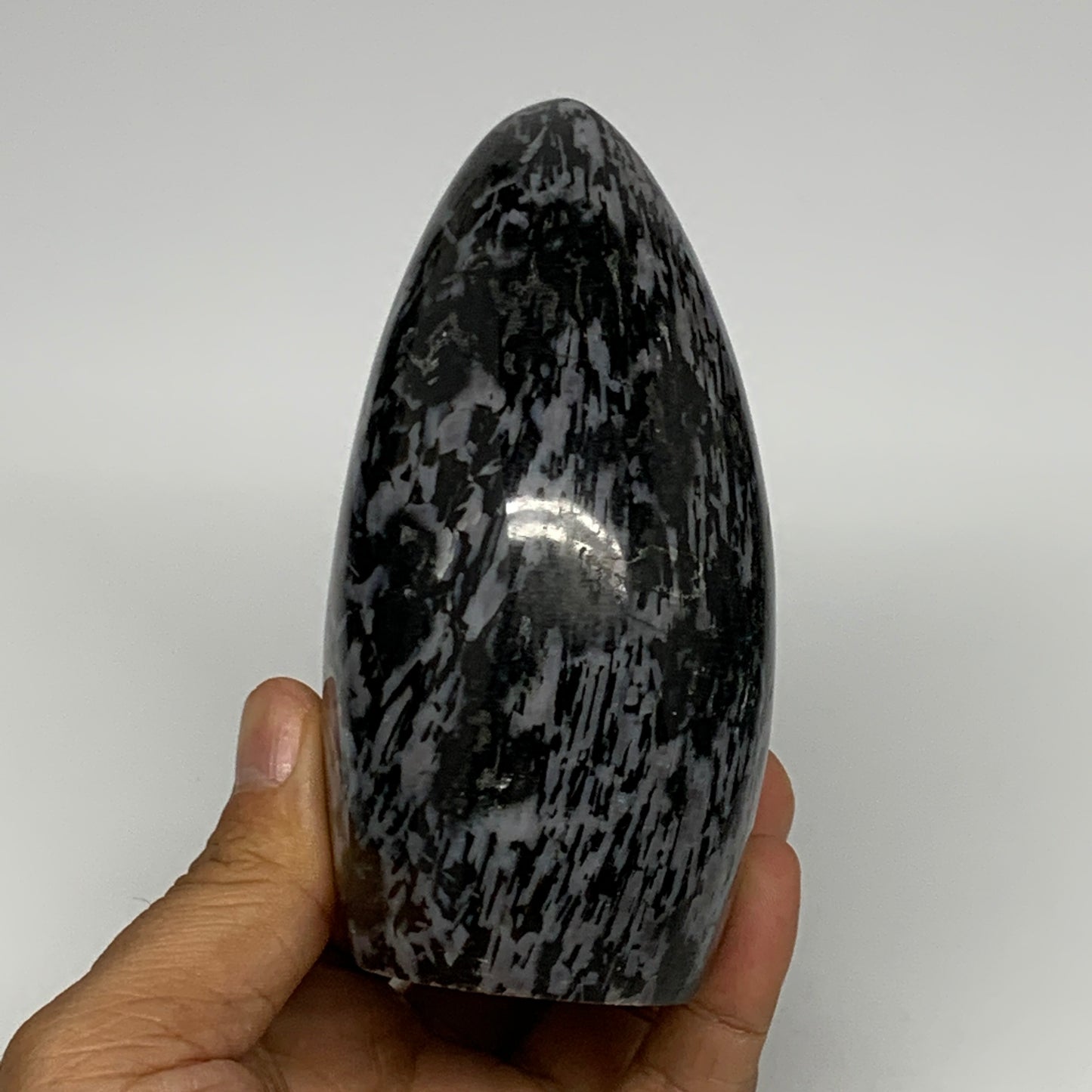 705g, 4.3"x3"x2.1" Indigo Gabro Merlinite Freeform Polished @Madagascar, B18225