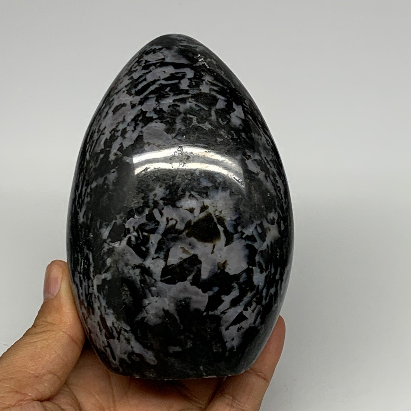 705g, 4.3"x3"x2.1" Indigo Gabro Merlinite Freeform Polished @Madagascar, B18225