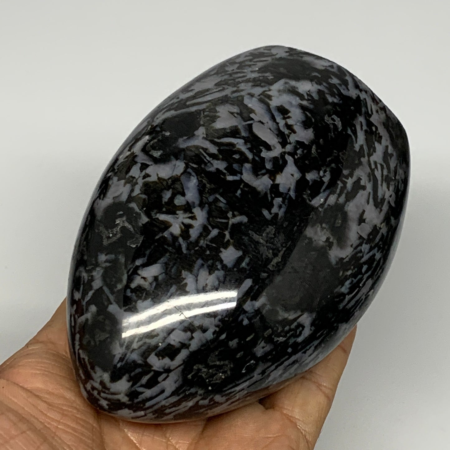 705g, 4.3"x3"x2.1" Indigo Gabro Merlinite Freeform Polished @Madagascar, B18225