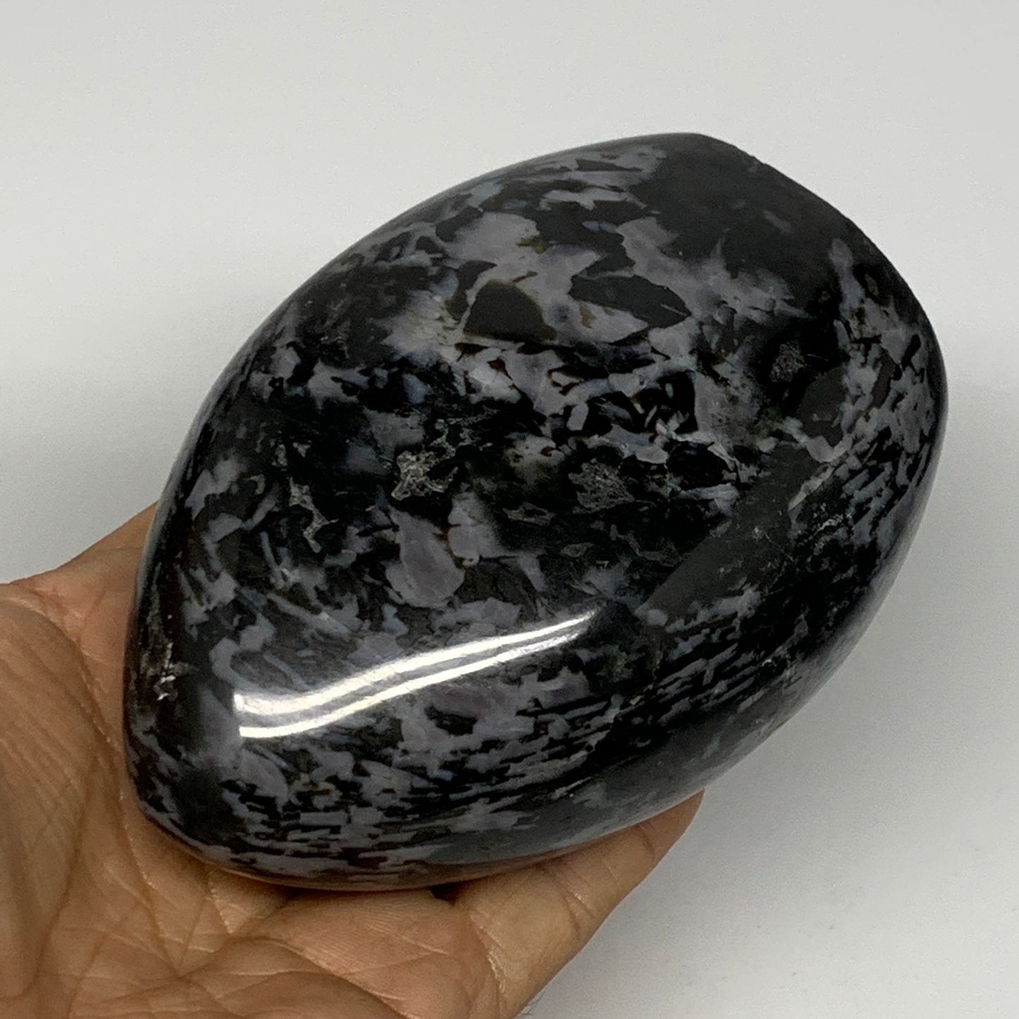 705g, 4.3"x3"x2.1" Indigo Gabro Merlinite Freeform Polished @Madagascar, B18225