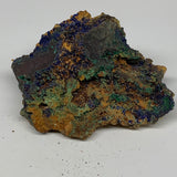 556g, 4.1"x3"x2.2", Rough Azurite Malachite Mineral Specimen @Morocco, B10915