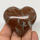 81.8g,2"x2.2"x1"Natural Untreated Red Shell Fossils Heart Reiki Energy,F943