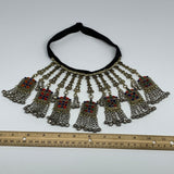 205g, 17" Kuchi Turkmen Choker Necklace Multi-Color Tribal Gypsy Beho,B14170