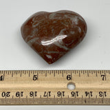 81.8g,2"x2.2"x1"Natural Untreated Red Shell Fossils Heart Reiki Energy,F943
