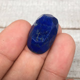4.9g,24mmx15mmx8mm High-Grade Natural Oval Facetted Lapis Lazuli Cabochon,CP183