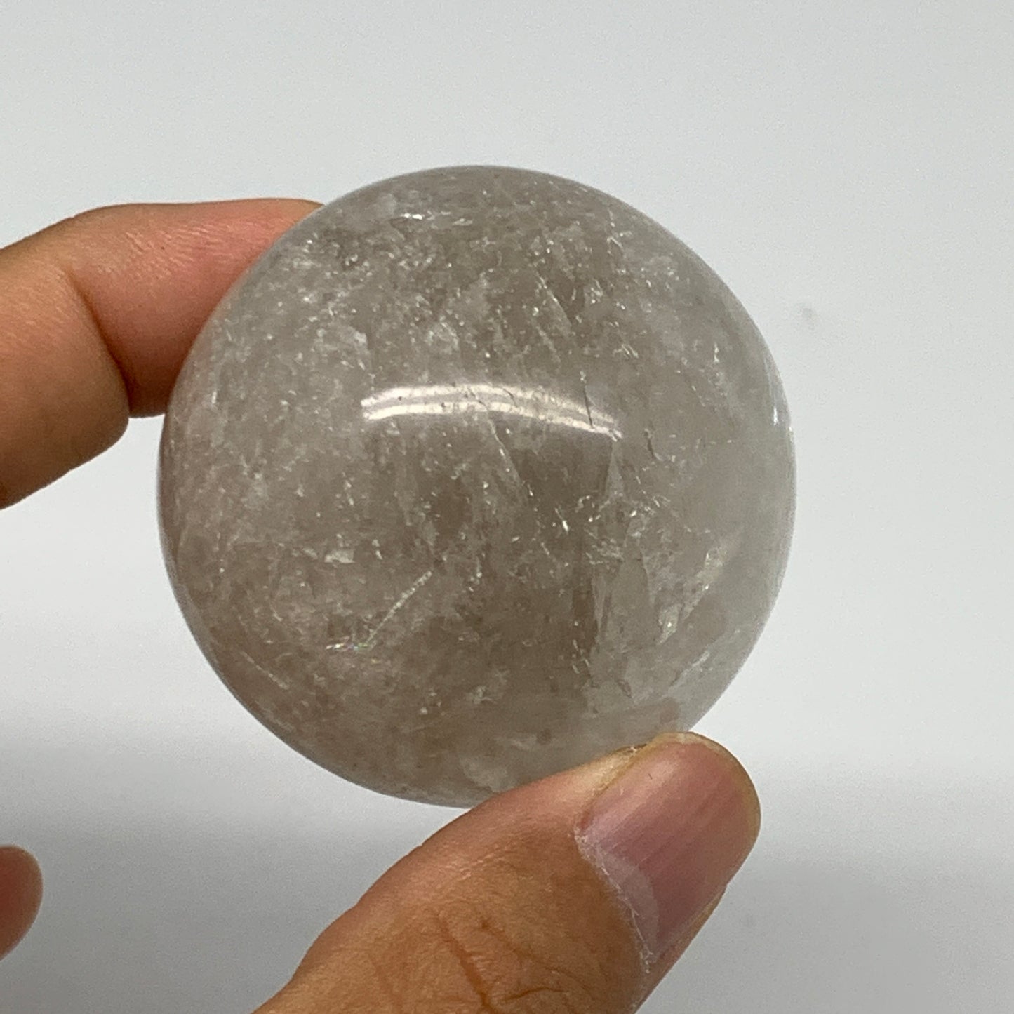 143.4g, 1.9"(47mm), Natural Quartz Sphere Crystal Gemstone Ball @Brazil, B22269