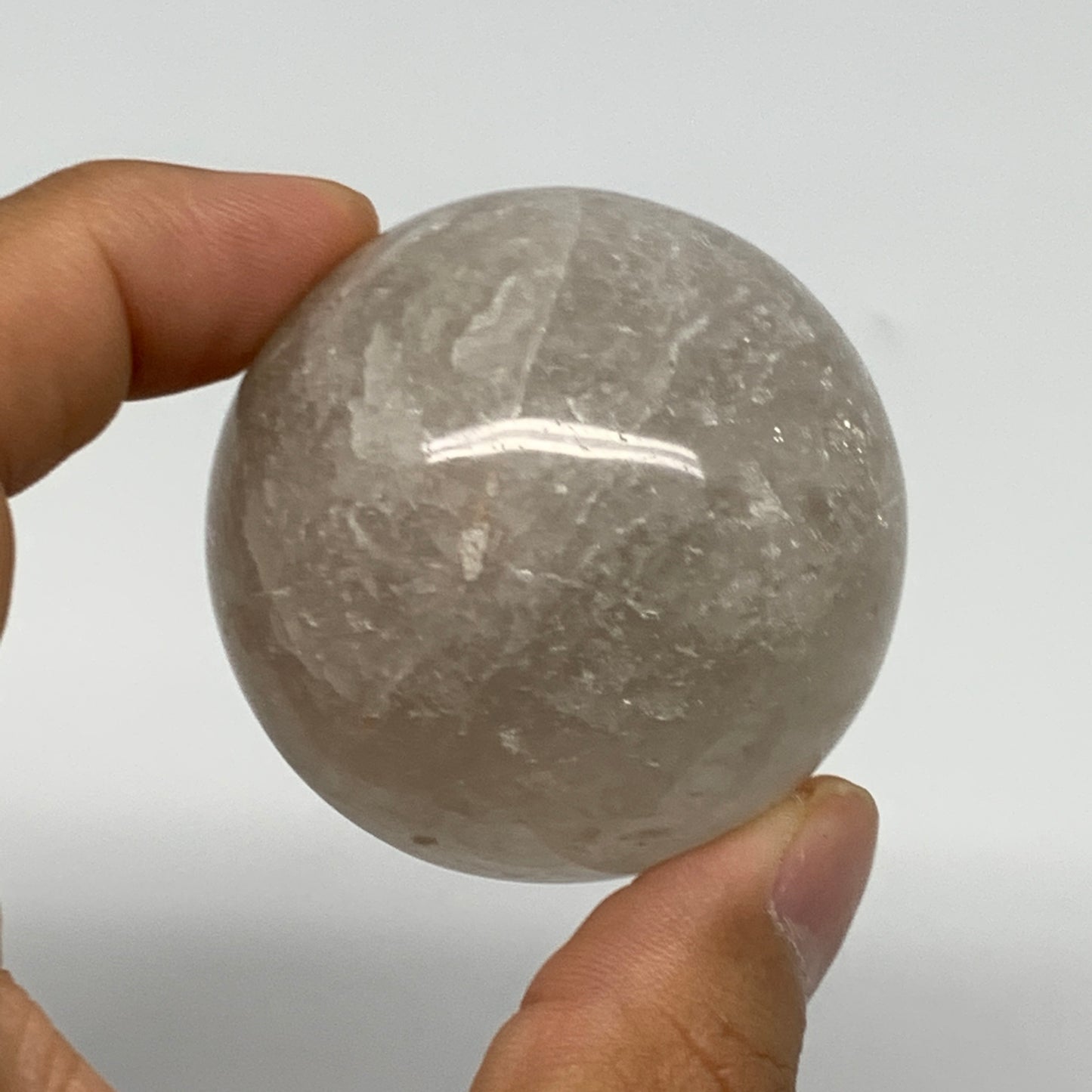 143.4g, 1.9"(47mm), Natural Quartz Sphere Crystal Gemstone Ball @Brazil, B22269