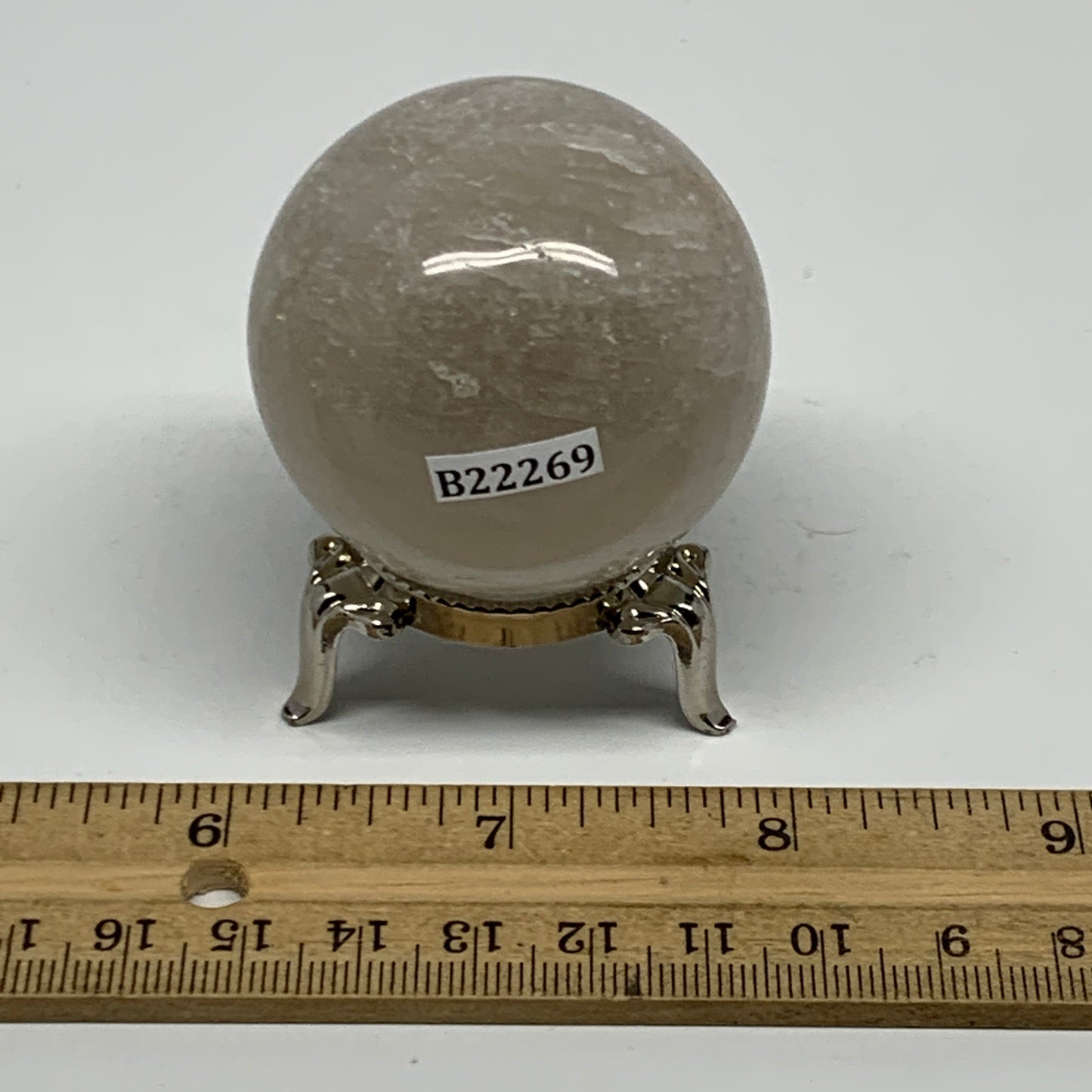 143.4g, 1.9"(47mm), Natural Quartz Sphere Crystal Gemstone Ball @Brazil, B22269