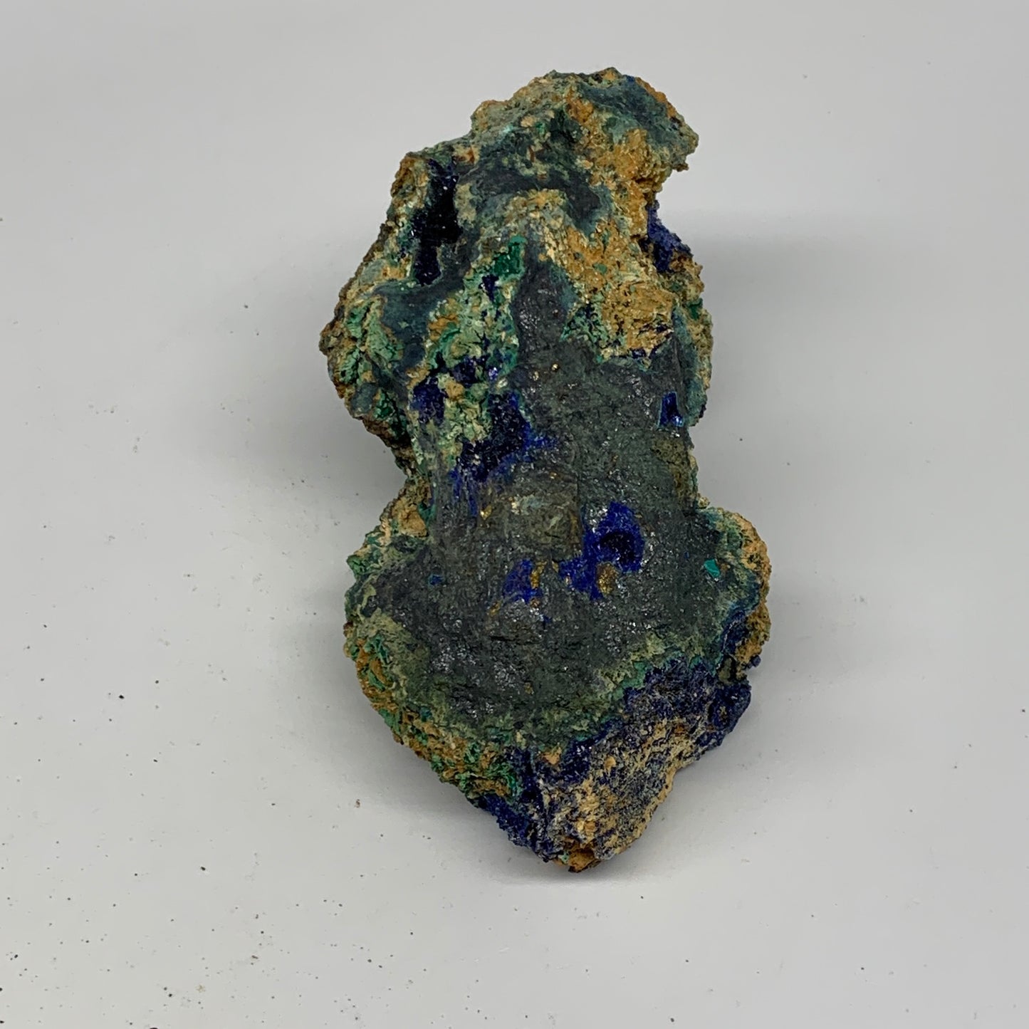 636g, 4.6"x2.4"x2.8", Rough Azurite Malachite Mineral Specimen @Morocco, B10920