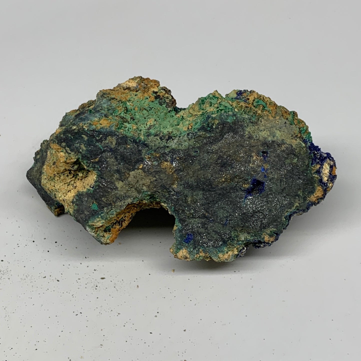 636g, 4.6"x2.4"x2.8", Rough Azurite Malachite Mineral Specimen @Morocco, B10920