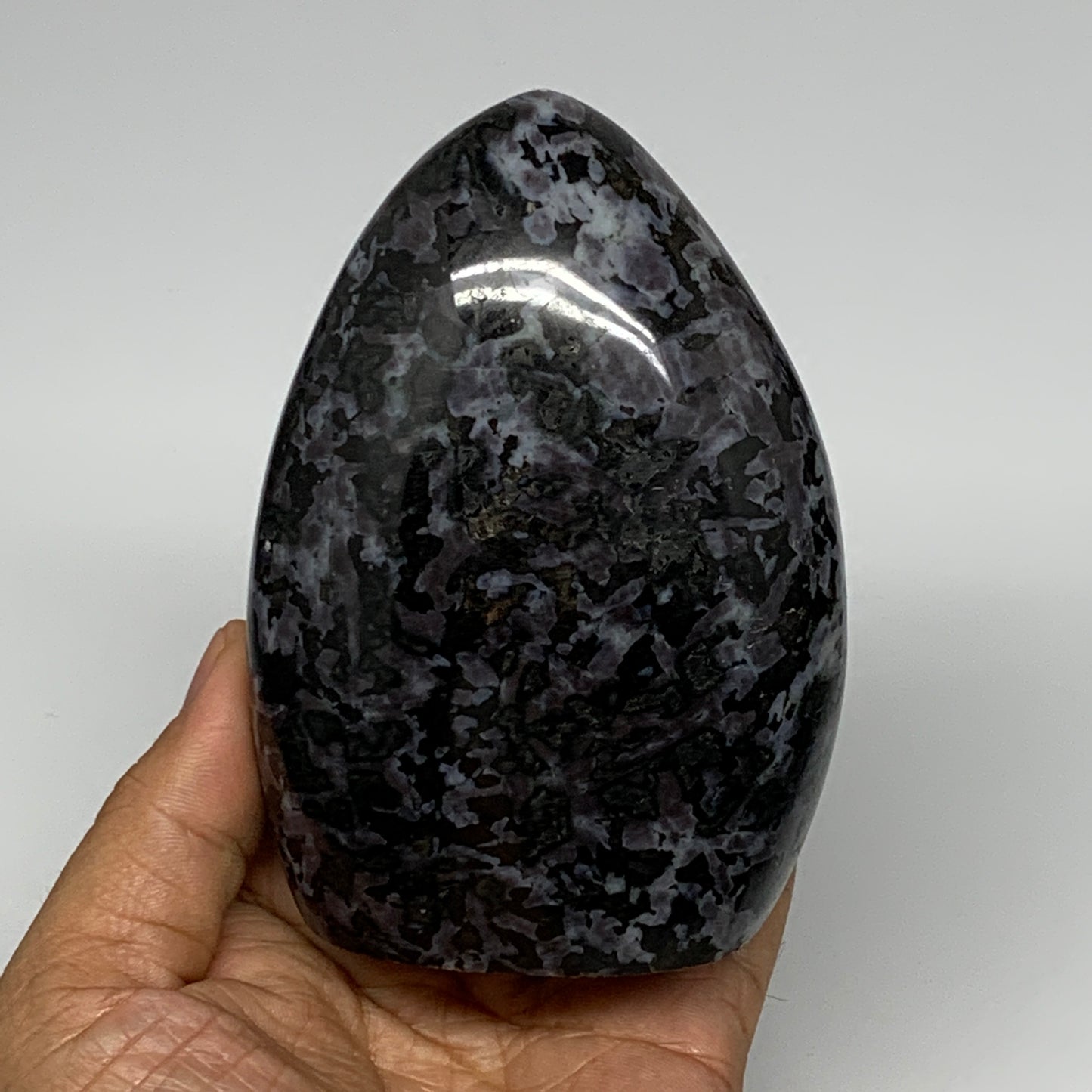 670g, 4.2"x3"x2" Indigo Gabro Merlinite Freeform Polished @Madagascar, B18230