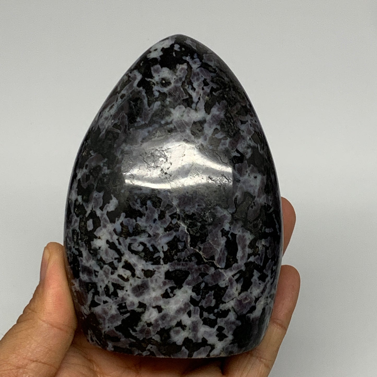 670g, 4.2"x3"x2" Indigo Gabro Merlinite Freeform Polished @Madagascar, B18230