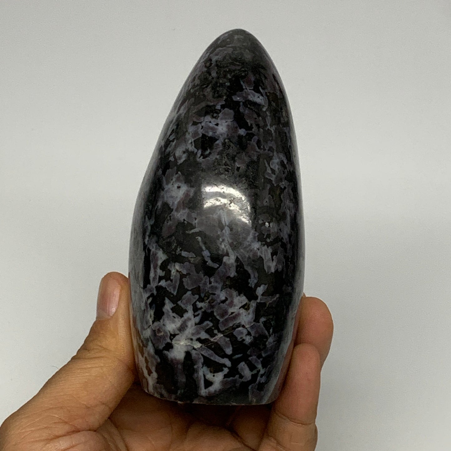670g, 4.2"x3"x2" Indigo Gabro Merlinite Freeform Polished @Madagascar, B18230