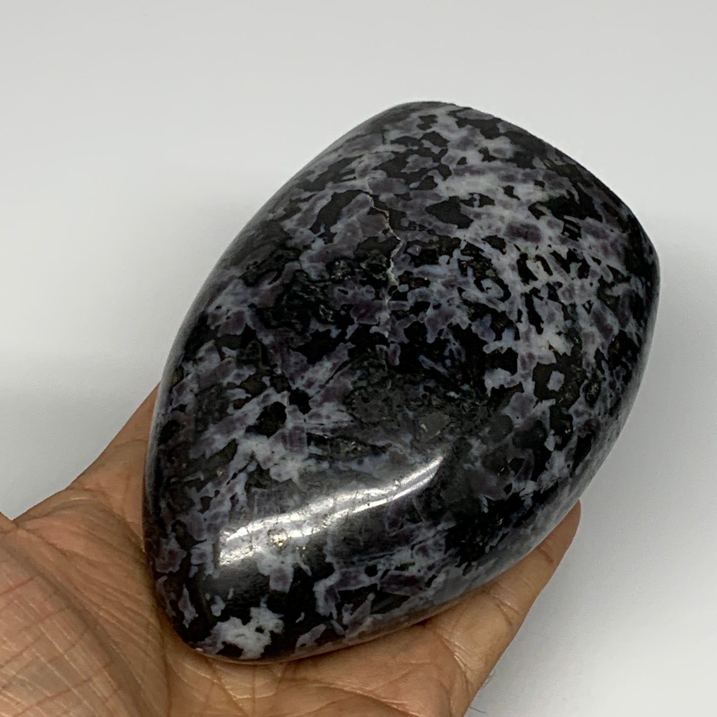 670g, 4.2"x3"x2" Indigo Gabro Merlinite Freeform Polished @Madagascar, B18230