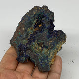 180g, 3.1"x2.4"x1.1", Rough Azurite Malachite Mineral Specimen @Morocco, B10922