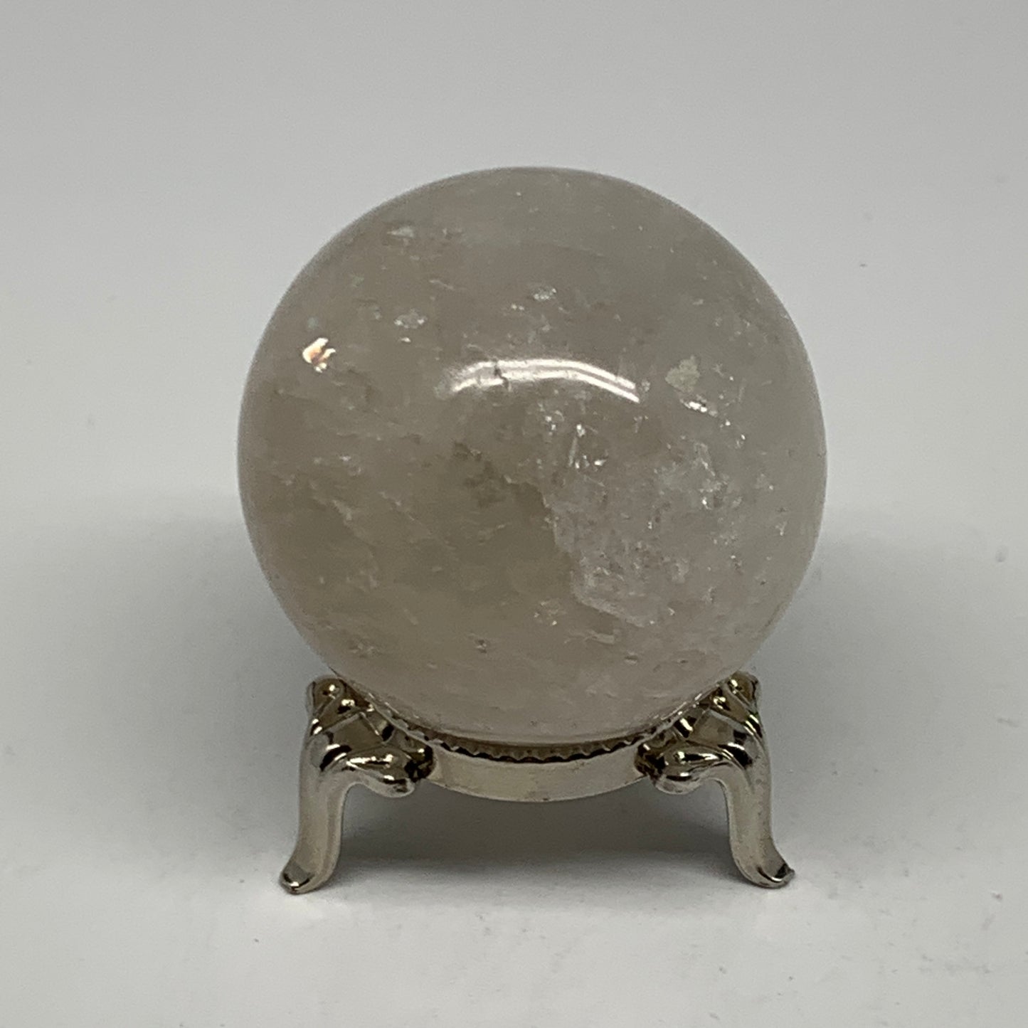 137.7g, 1.8"(46mm), Natural Quartz Sphere Crystal Gemstone Ball @Brazil, B22271
