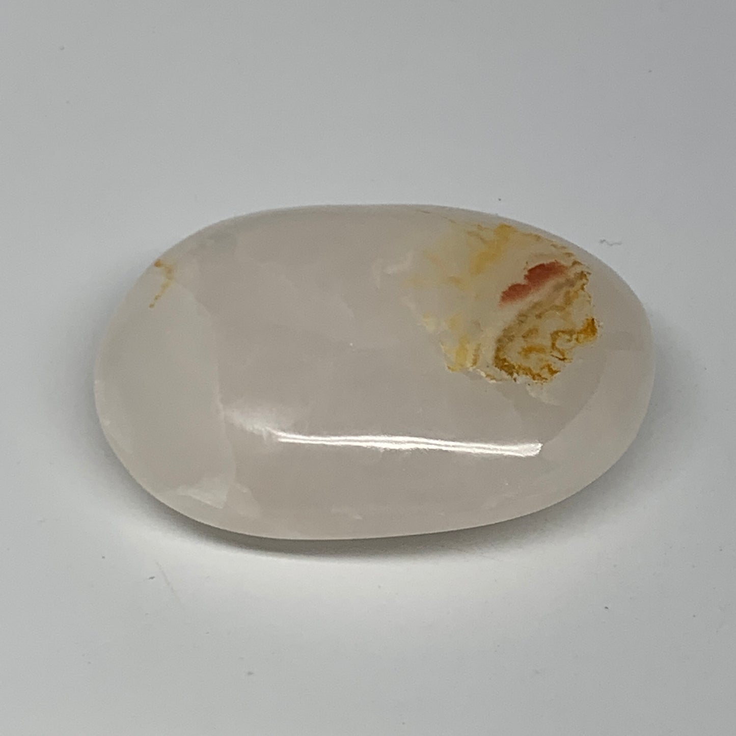 167.8g,3"x2.1"x1",Pink Calcite Palm-Stone Crystal Polished,B23065