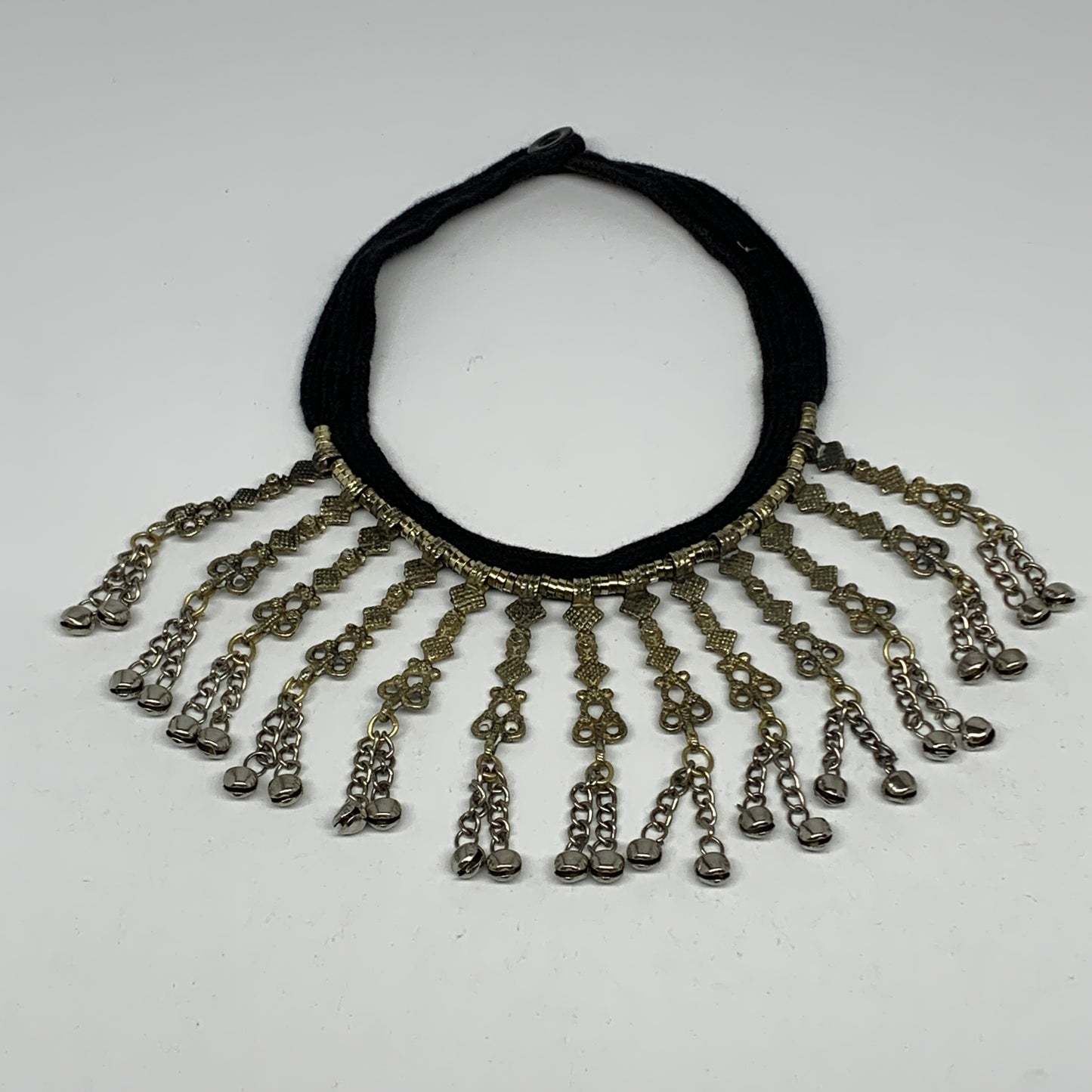 1pc, 17" Simple Turkmen Choker Necklace Tribal Gypsy Bohemian Style @Afghanistan