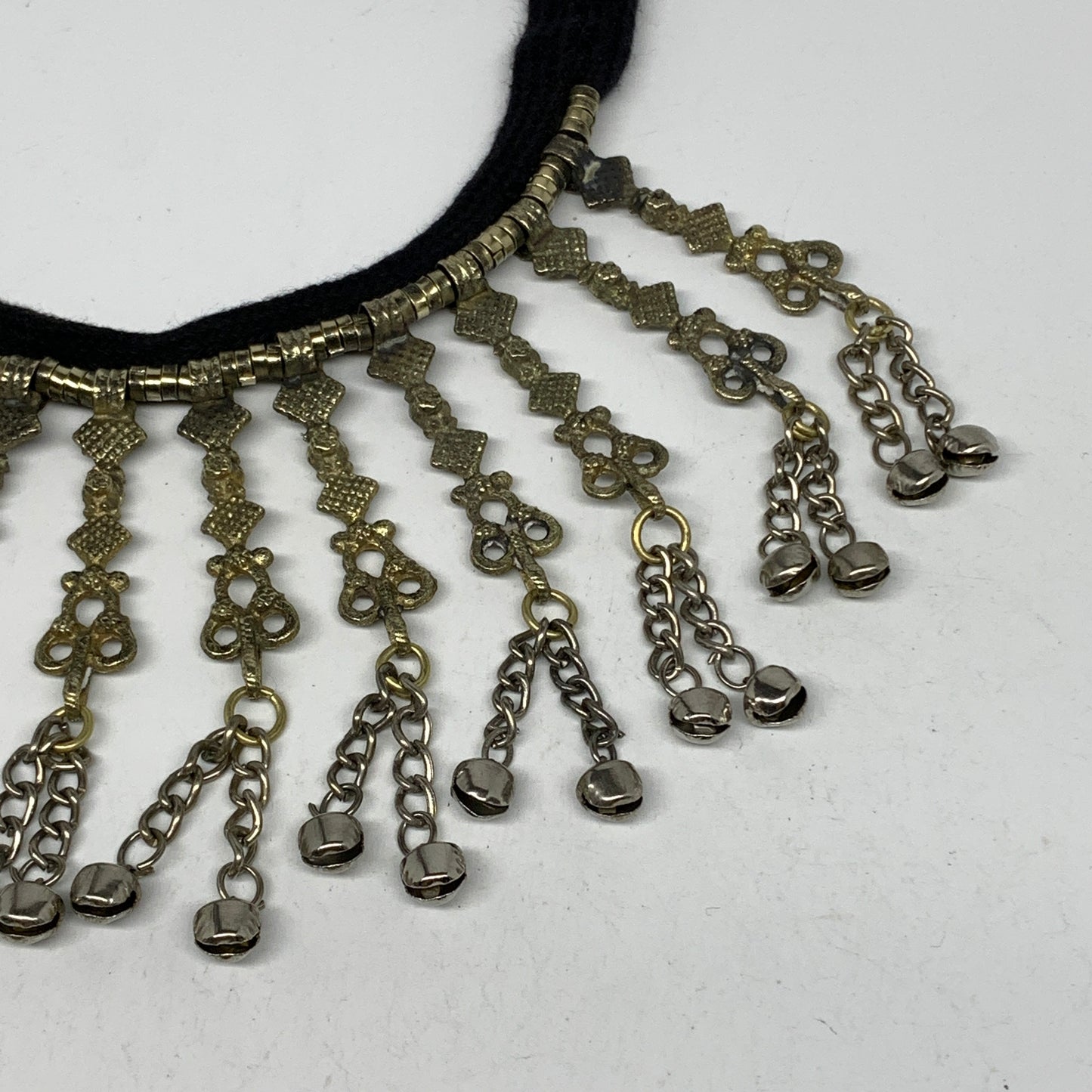 1pc, 17" Simple Turkmen Choker Necklace Tribal Gypsy Bohemian Style @Afghanistan