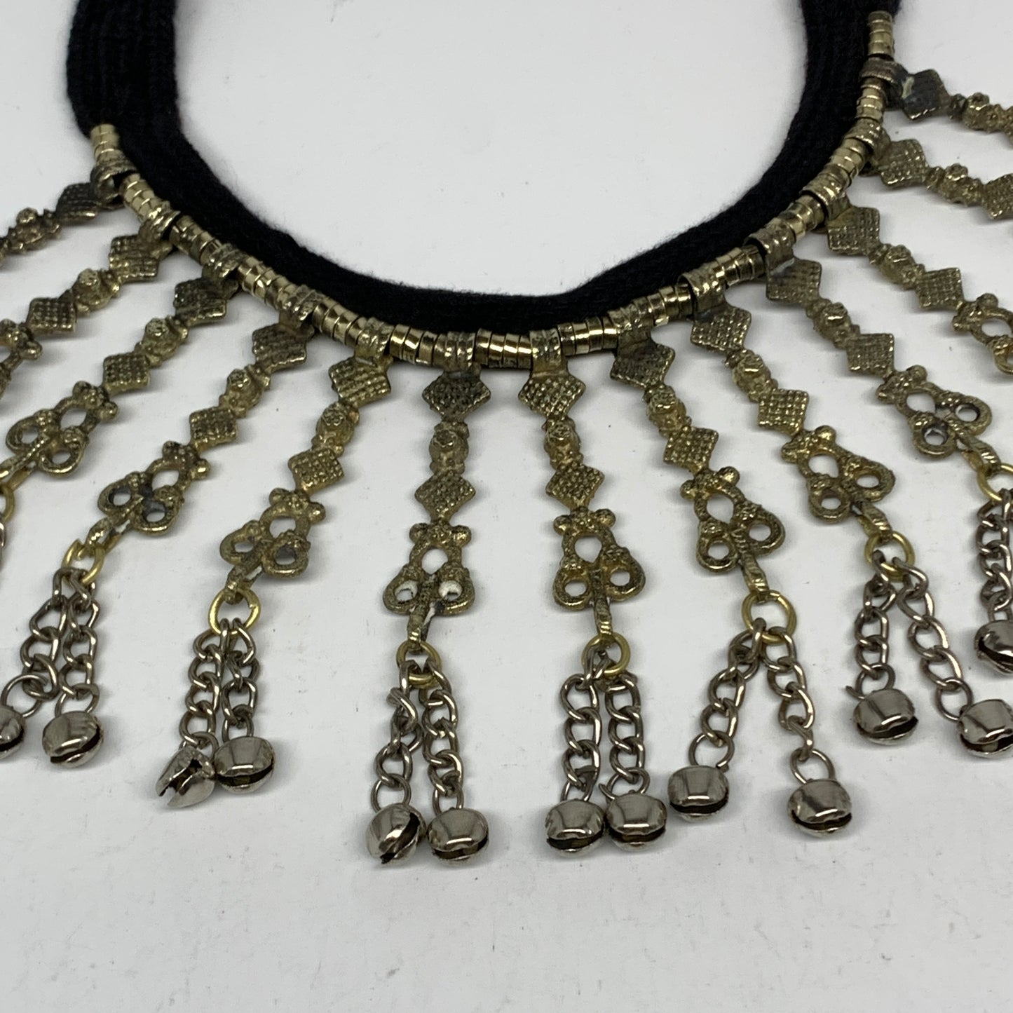 1pc, 17" Simple Turkmen Choker Necklace Tribal Gypsy Bohemian Style @Afghanistan