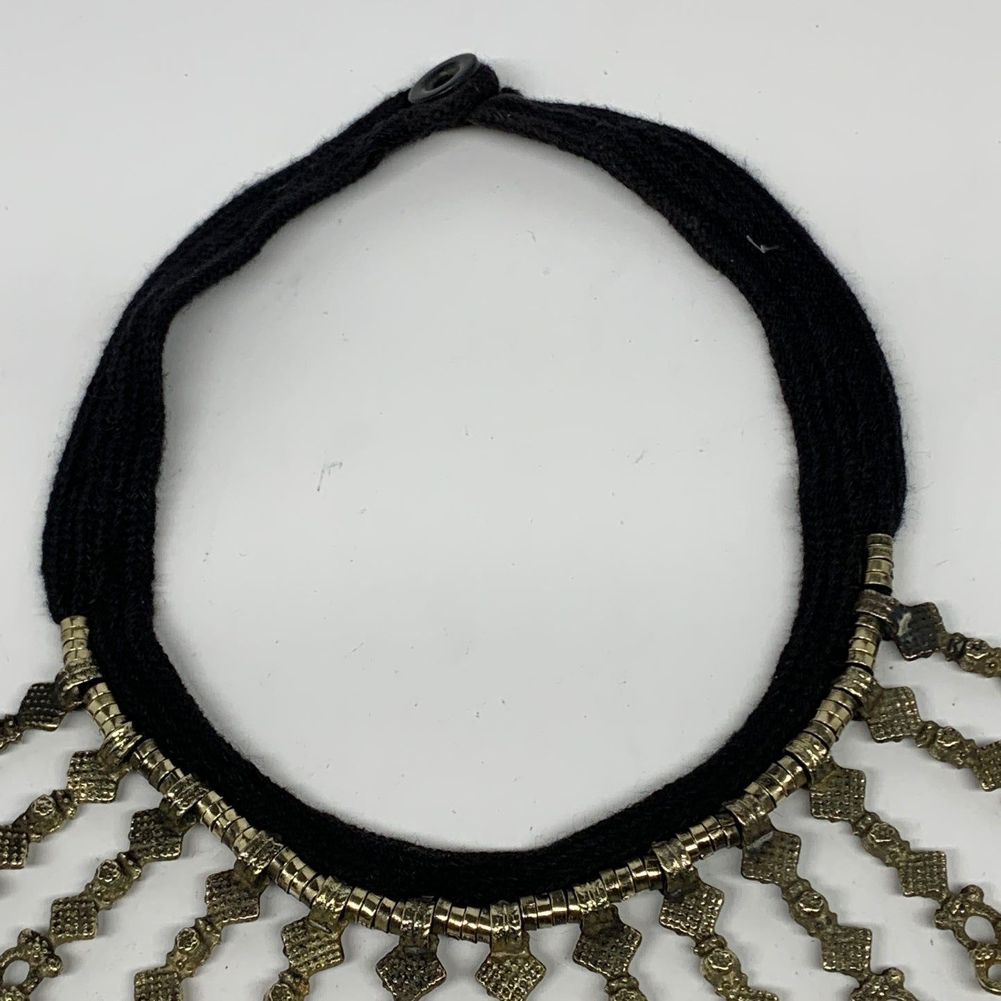 1pc, 17" Simple Turkmen Choker Necklace Tribal Gypsy Bohemian Style @Afghanistan
