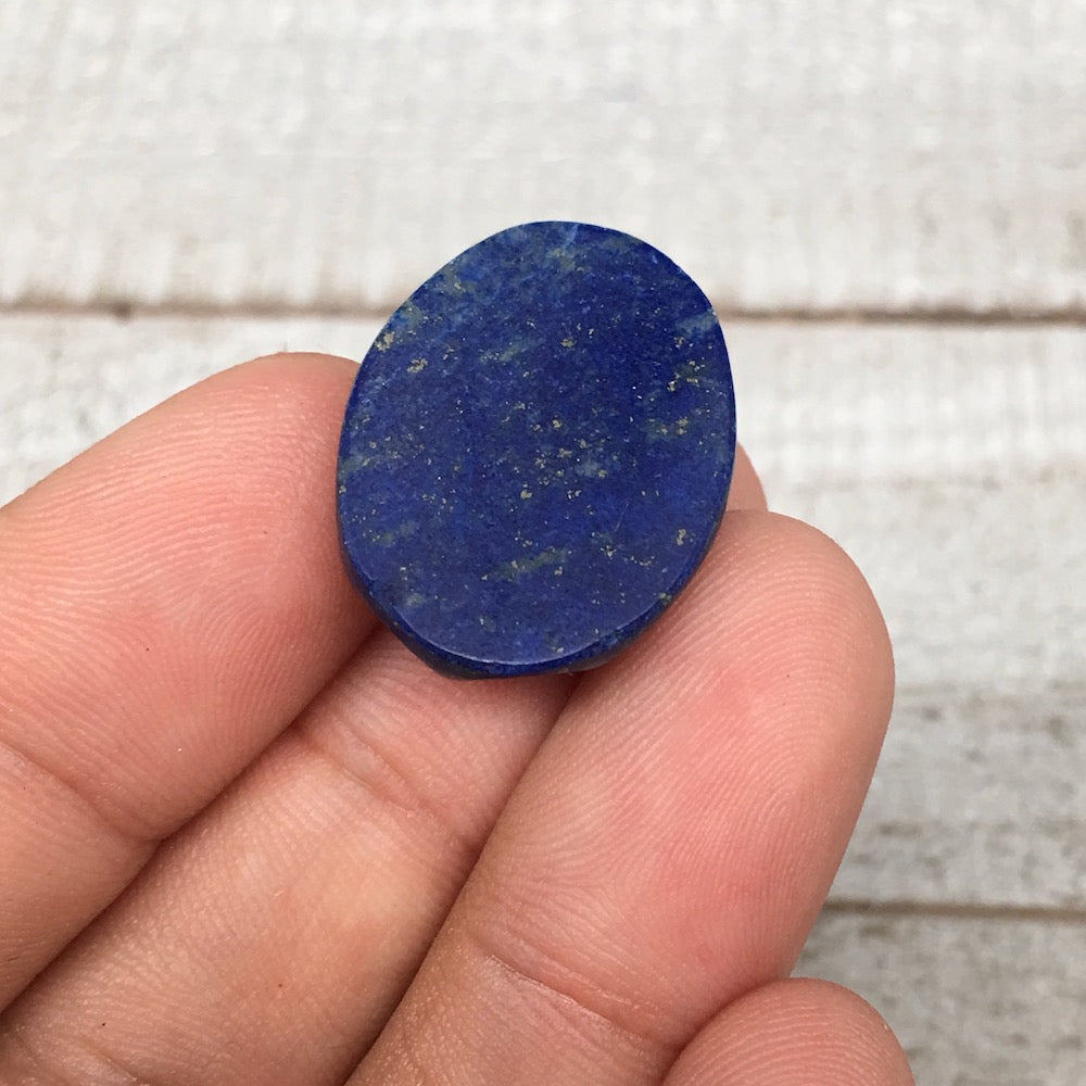 6g,22mmx18mmx8mm High-Grade Natural Oval Facetted Lapis Lazuli Cabochon,CP188