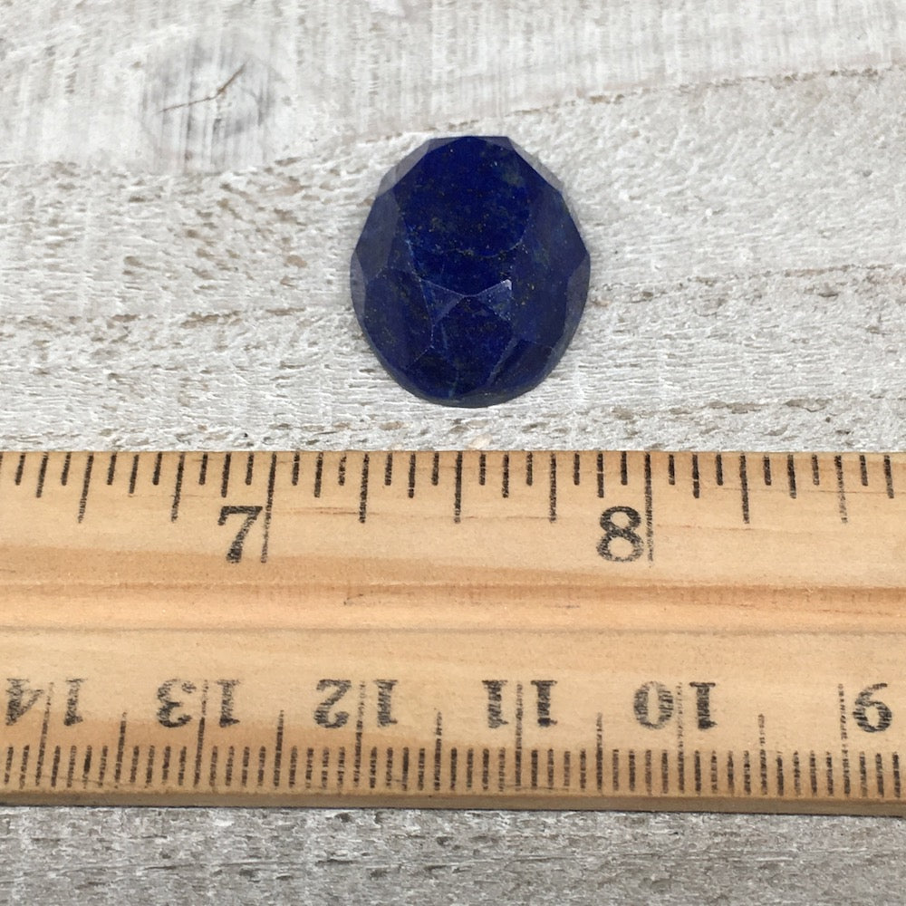 6g,22mmx18mmx8mm High-Grade Natural Oval Facetted Lapis Lazuli Cabochon,CP188