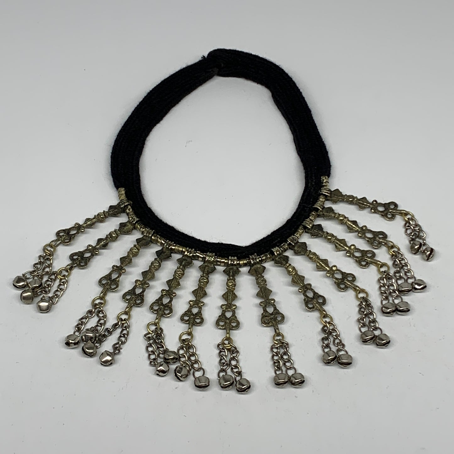 1pc, 17" Simple Turkmen Choker Necklace Tribal Gypsy Bohemian Style @Afghanistan