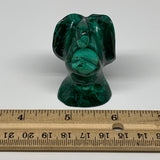 102g, 2.1"x1.4"x1.3" Natural Untreated Malachite Angel Figurine @Congo, B7314