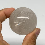 128.2g, 1.8"(45mm), Natural Quartz Sphere Crystal Gemstone Ball @Brazil, B22275