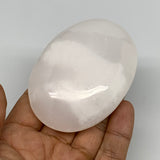 143.9g,2.9"x2.1"x1",Pink Calcite Palm-Stone Crystal Polished,B23068