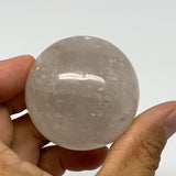 128.2g, 1.8"(45mm), Natural Quartz Sphere Crystal Gemstone Ball @Brazil, B22275