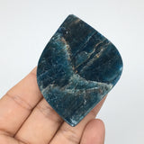 62.5g, 3.1"x2" Blue Apatite Cabochon Large Marquise Shape @Madagascar,B1718