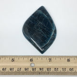 62.5g, 3.1"x2" Blue Apatite Cabochon Large Marquise Shape @Madagascar,B1718