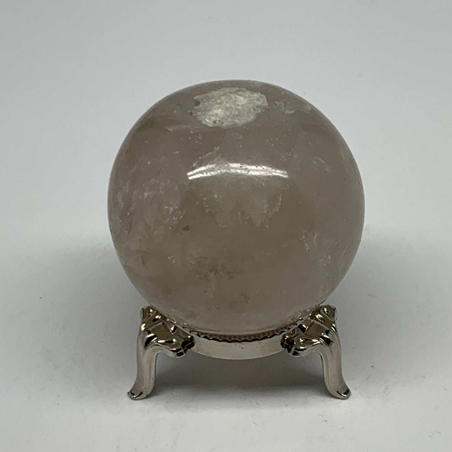 144g, 1.9"(47mm), Natural Quartz Sphere Crystal Gemstone Ball @Brazil, B22278