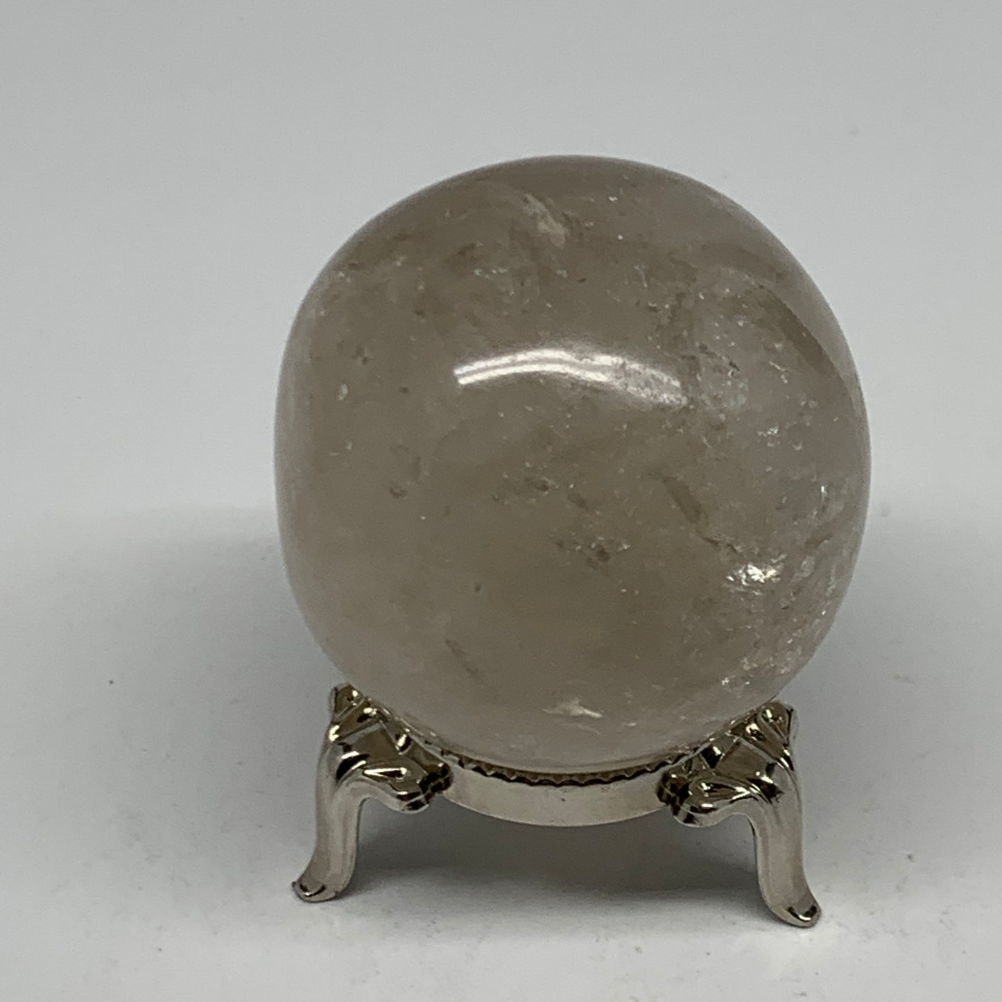 144g, 1.9"(47mm), Natural Quartz Sphere Crystal Gemstone Ball @Brazil, B22278