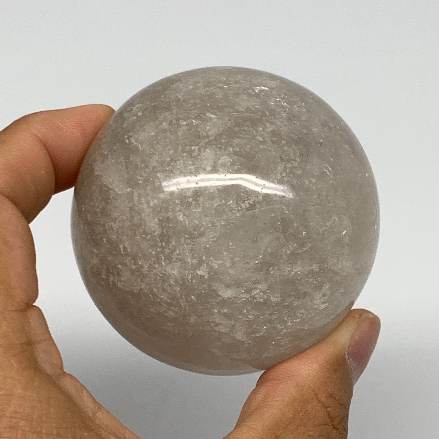 290.5g, 2.3"(59mm), Natural Quartz Sphere Crystal Gemstone Ball @Brazil, B22279