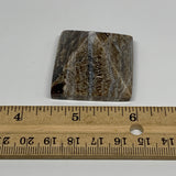 41.5g, 1"x1.6"x1.5" Chocolate/Gray Onyx Pyramid Gemstone @Morocco, B19015