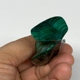 67.1g, 2.2"x1.3"x0.8" Natural Untreated Malachite Angel Figurine @Congo, B7318