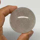 161g, 1.9"(49mm), Natural Quartz Sphere Crystal Gemstone Ball @Brazil, B22282